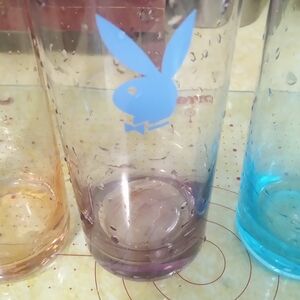 Playboy Logo Glass Set Of 3